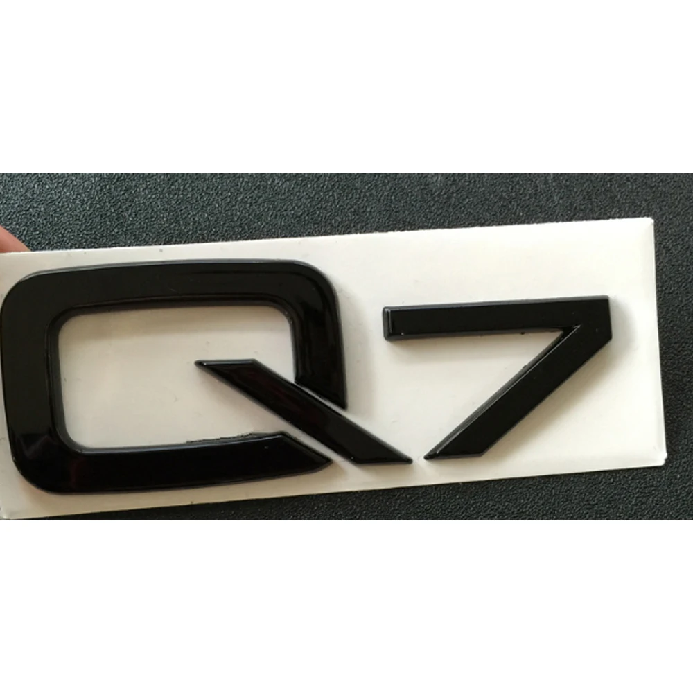 Черные наклейки на заднюю часть машины с названием модели AUDl Q5L: буквы Q2L Q3 Q5 Q7, знаки, эмблемы, накладки, изготовленные из ABS-пластика.