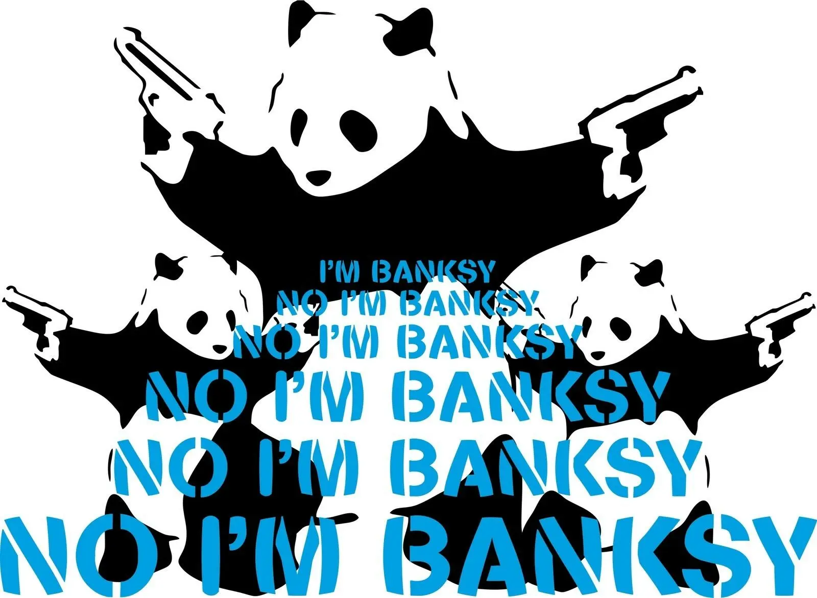 Мужская футболка с изображением панды и граффити | одежда