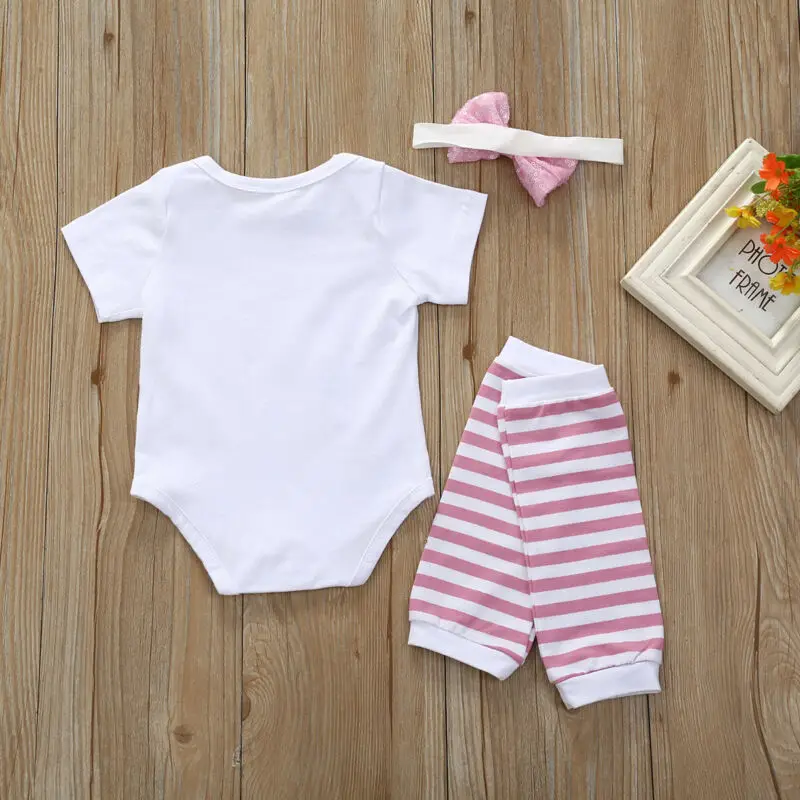 Мой первый день Святого Валентина комбинезон для маленьких девочек топ + ножка