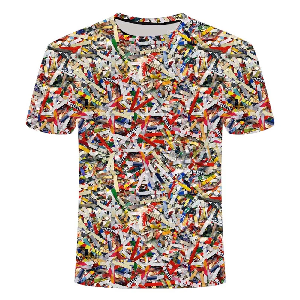 

Summer gothic color clothing 3d T-shirt printing men's and women's fashion casual short-sleeved clothing 2021 new hot sale