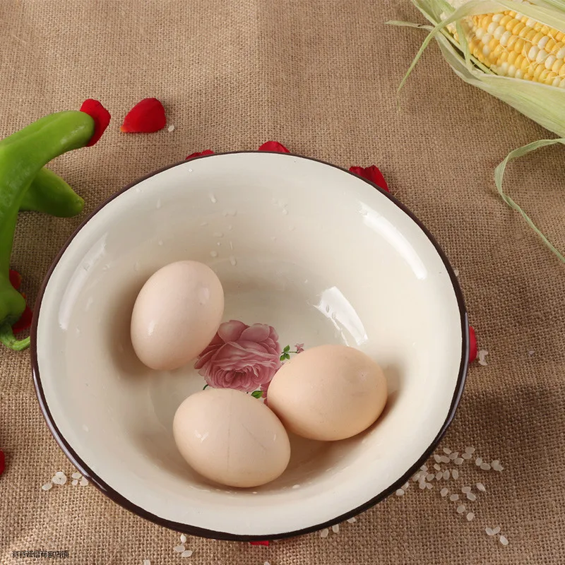 Утолщенная эмалированная чаша типа ведра старомодная ностальгия большая