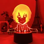 Ночник светодиодный Bungo в виде бродячих псов, 3D лампа для украшения спальни, дазай Осаму, подарок на день рождения для любимых