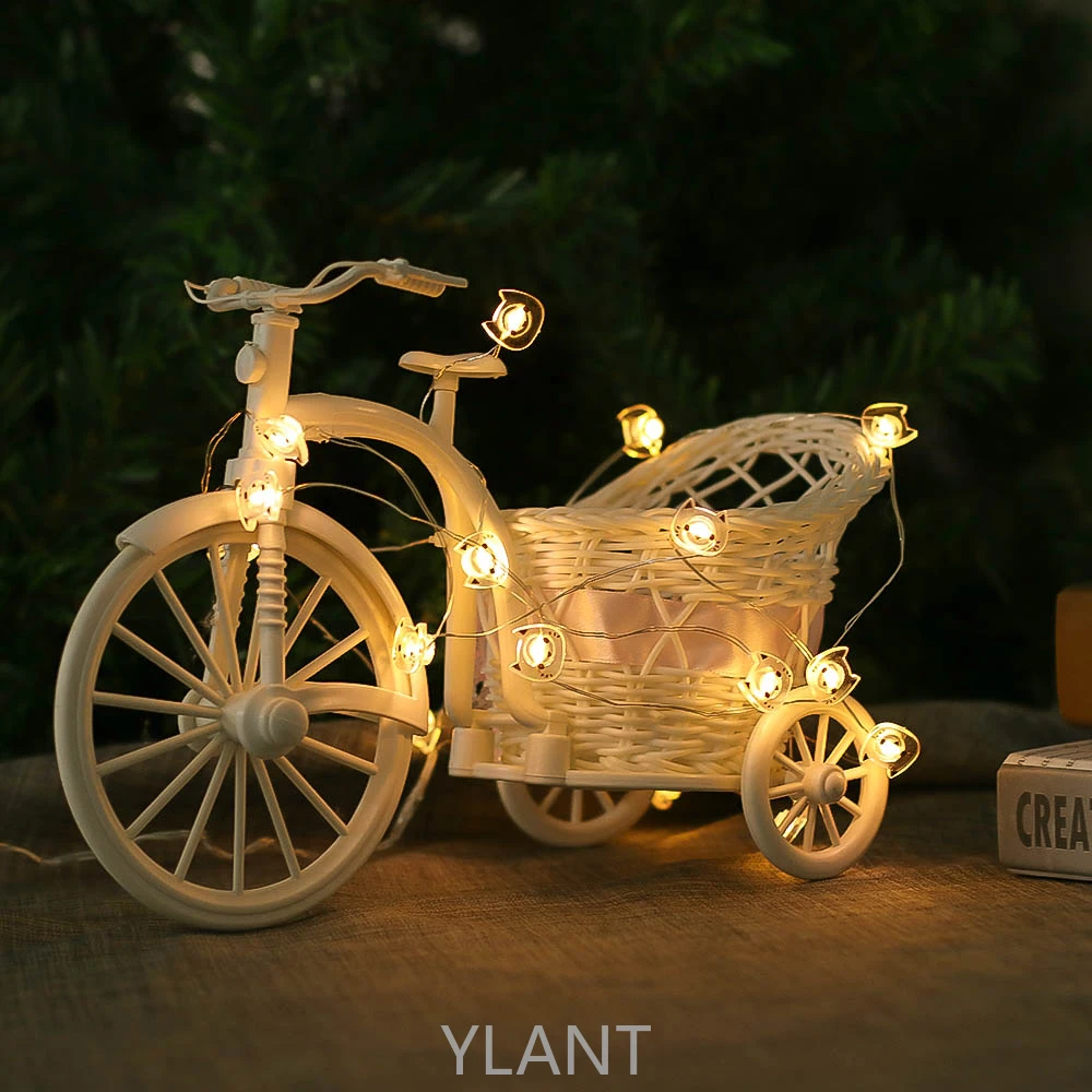 

Ylant 2M 20LED Cat Copper LED String Lights Holiday Lighting Fairy Garland For Christmas Tree Wedding Party Decoration