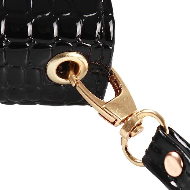 Красные/белые/черные женские кошельки с двойной молнией модный бумажник для