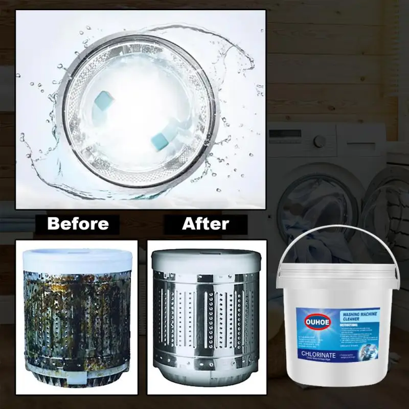 

10pcs Washing Machine Cleaner Washer Cleaning Effervescent Tablet Stain Remover Block Deodorant Cleaner Home Cleaning Tools