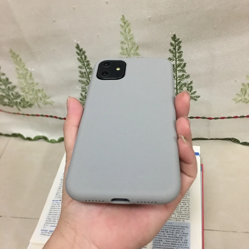 Чехол для телефона ярких цветов, чехол для iPhone 11 Pro Max, мягкий силиконовый чехол из ТПУ для Etui iPhone 6 7 8 Plus X XR XS Max, задняя крышка - Цвет: TL-Gray