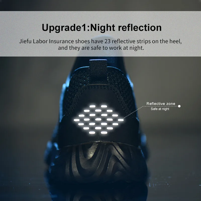 

Summer Breathable Men's Safety Shoes Work Boots Steel Toe Safety Boots Protective Shoes Work Sneakers Ryder Shoes Dropshipping