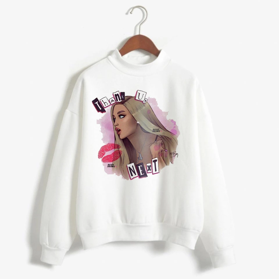 Новая Толстовка Ariana Grande, одежда, 7 колец, женские толстовки, негабаритная уличная одежда с капюшоном, Женская печать, капюшон Highstreet - Цвет: 4008