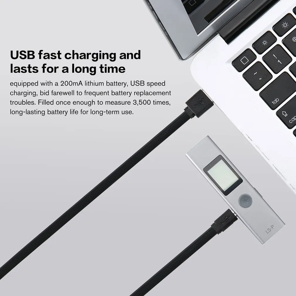 40 м умный цифровой лазерный дальномер диапазон Портативный USB зарядка