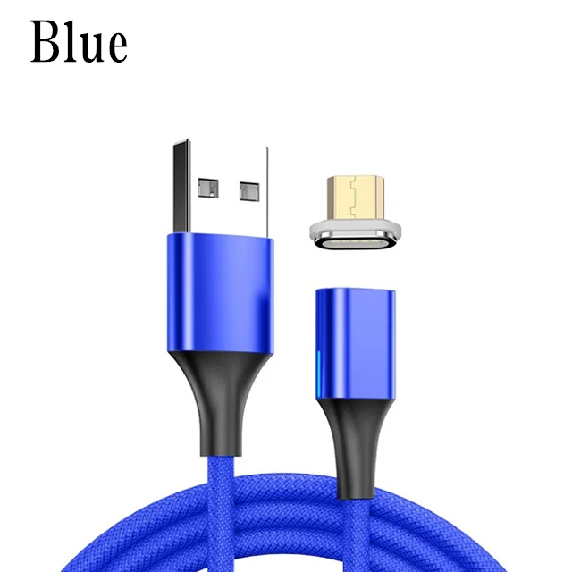 1 м Магнитный кабель Micro USB Type C для iPhone 7 8 Samsung Redmi Быстрая зарядка зарядный шнур