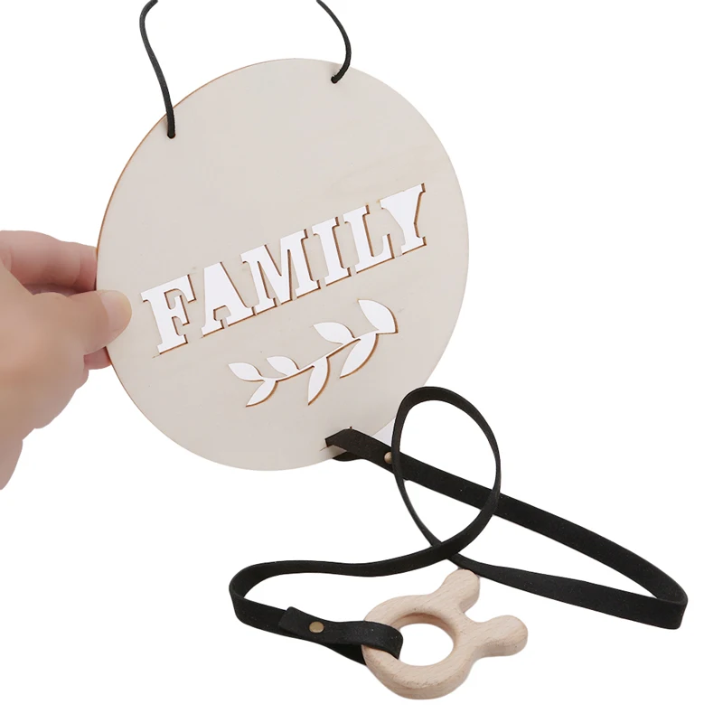 

Home Ornament Scandinavian Style Wooden Photo Storage Hanger Baby Hair Clips Wall Hanging Decoration My Pretty Clips/Family