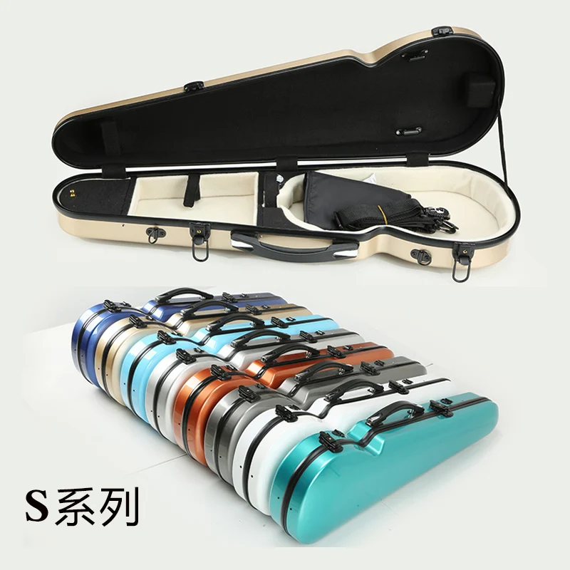 Чехол для скрипки размером 4/4 дюйма треугольный жесткий диск и двойной задний