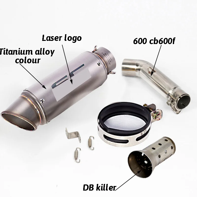 Слипоны CB600F cb600 Hornet мотоцикл Выхлопная система наконечник глушитель средней соединительная трубка труба для Honda Hornet 600 CB600F Hornet - Цвет: C