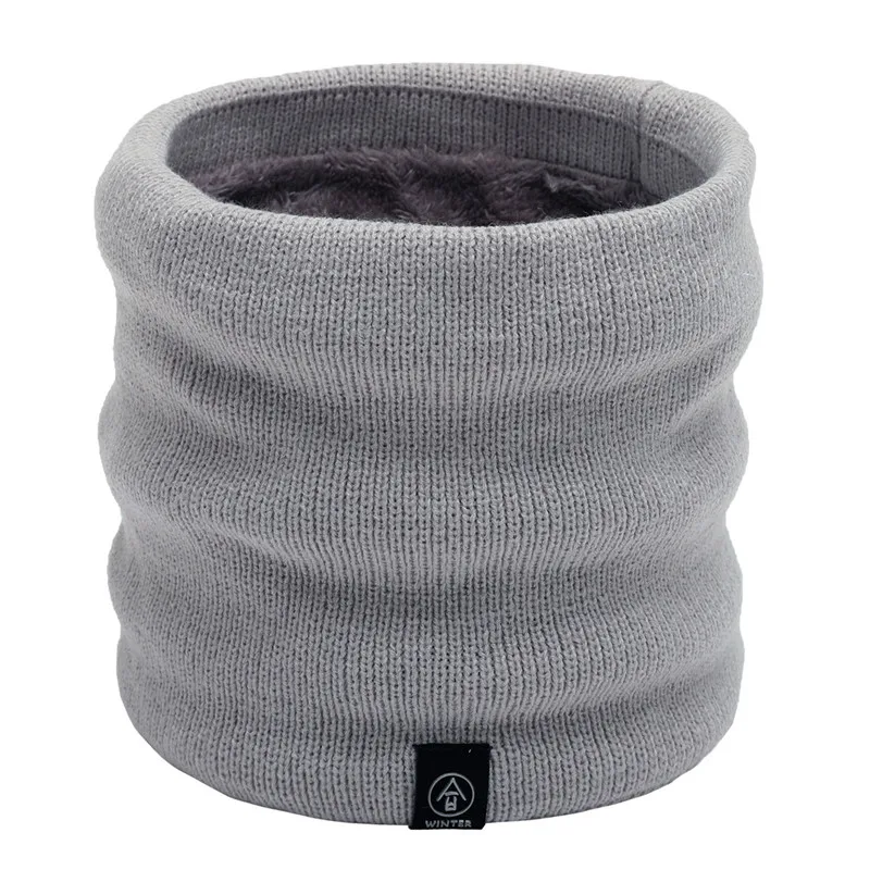 Unisex Plus Velvet Winter Scarf Boys Girls Women Men Thick Elastic Muffler Knitted Children Autumn Baby | Детская одежда и обувь
