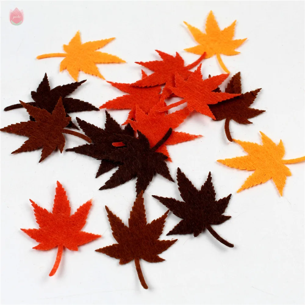 50 шт. нетканый материал кленовые листья имитация эвкалипта осенние свадебная