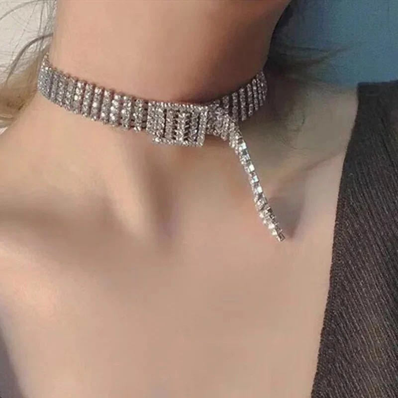 E IGIRL ожерелье из нержавеющей стали с сердцем Unif, сверхмощная Готическая уличная цепочка, колье, металлический воротник, полированный - Окраска металла: E