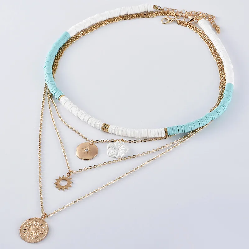 Ожерелье женское в богемном стиле модное пляжное Ювелирное Украшение с