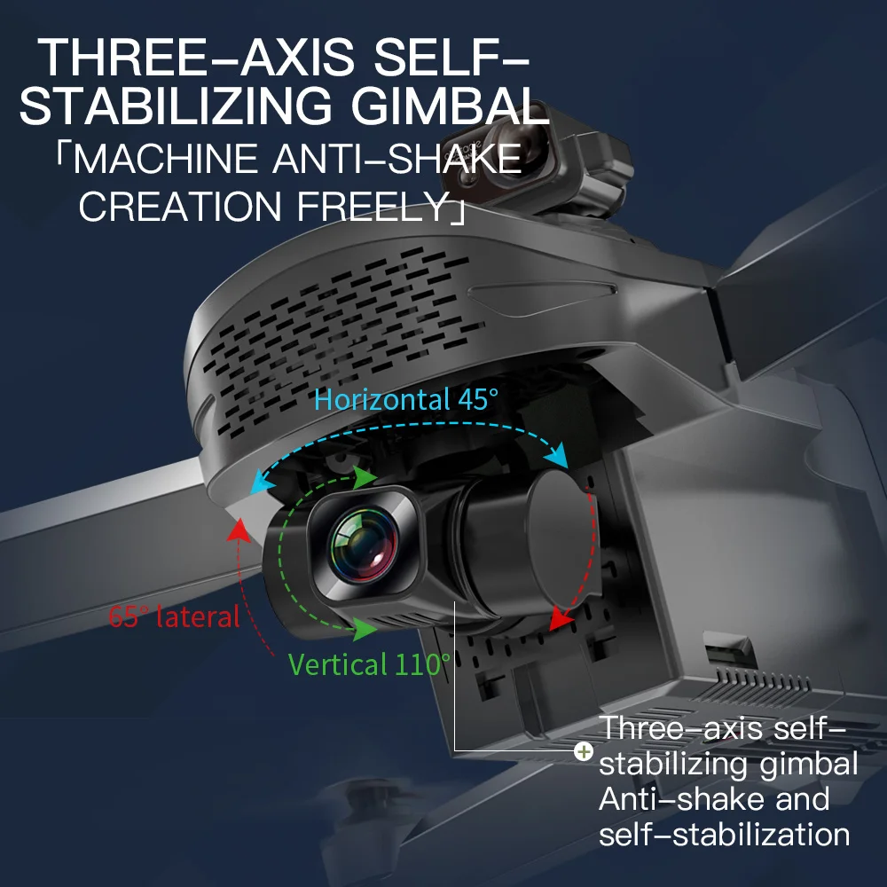 Дрон ZLRC SG908 Pro/MAX складной Квадрокоптер 50X 3 оси 4K Wi-Fi GPS FPV | Игрушки и хобби