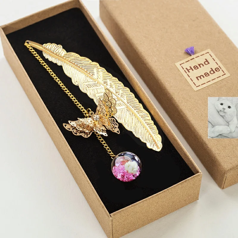 

Classical Chinese Style Students Use Exquisite Hollow Bookmark Metal Simplicity Cute Cartoon Year of the Rat Fu Character Ancien