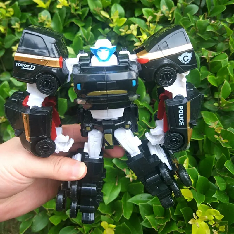 Новый автомобиль робот игрушки черный Tobot 4 в 1 Трансформация Робот сливается