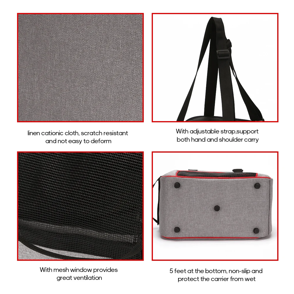 Портативная переноска для собак и кошек дорожная Воздухопроницаемая сетчатая