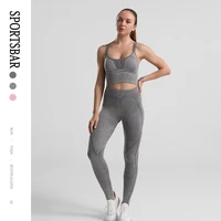 seamless high elastic yoga bra with hollow out shoulders shock proof close back underwear fitness running sports bra breathable