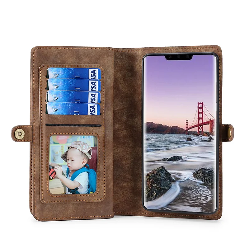 MEGSHI для huawei P30 Lite Brieftasche Fall 2 в 1 Abnehmbare Leder флип-чехол Magnetische Fall для huawei MATE20 PRO P20 pro
