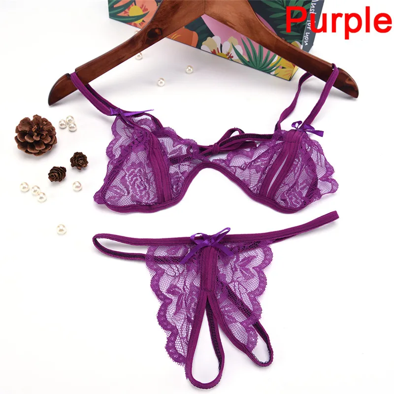 1 set lingerie Сексуальный Пояс для чулок, черные кружевные подтяжки, женские сексуальные открытые трусики с жемчужинами, бантиком, нижнее белье, подвязки, экзотические аксессуары - Цвет: 1 set lingerie