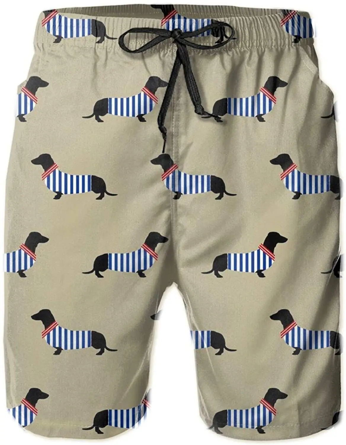 

Мужские плавательные шорты, эластичные пляжные плавки в полоску с карманами, s-образные, с кулиской, для бега, Летние плавки