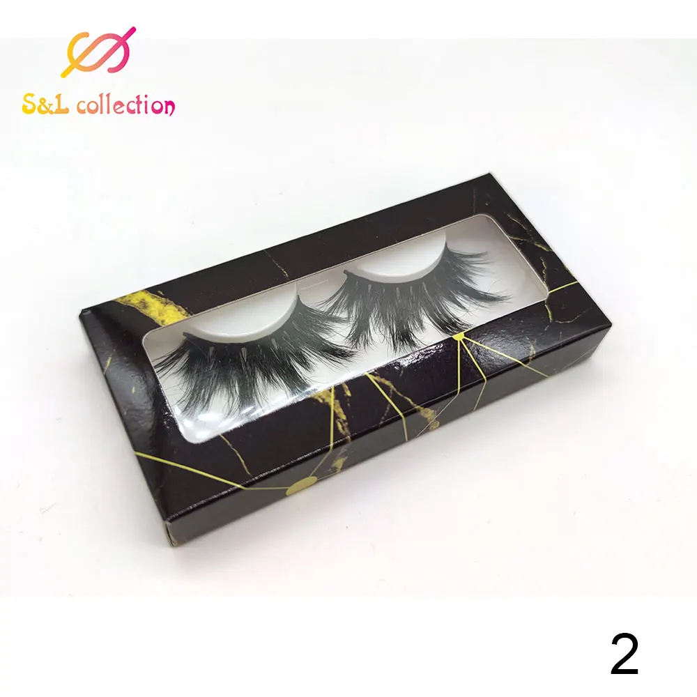 wholesale 50pcs paper false eyelash packaging box lash boxes custom logo faux cils 25mm mink eyelashes dollor case | Красота и