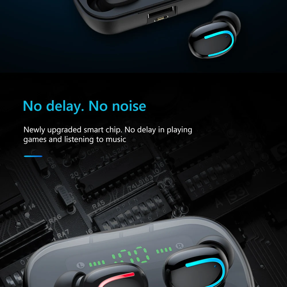 Q82 TWS беспроводные наушники 8D стерео мини Bluetooth наушники 5,0 с двойным микрофоном спортивные водонепроницаемые наушники гарнитура для автоматического сопряжения