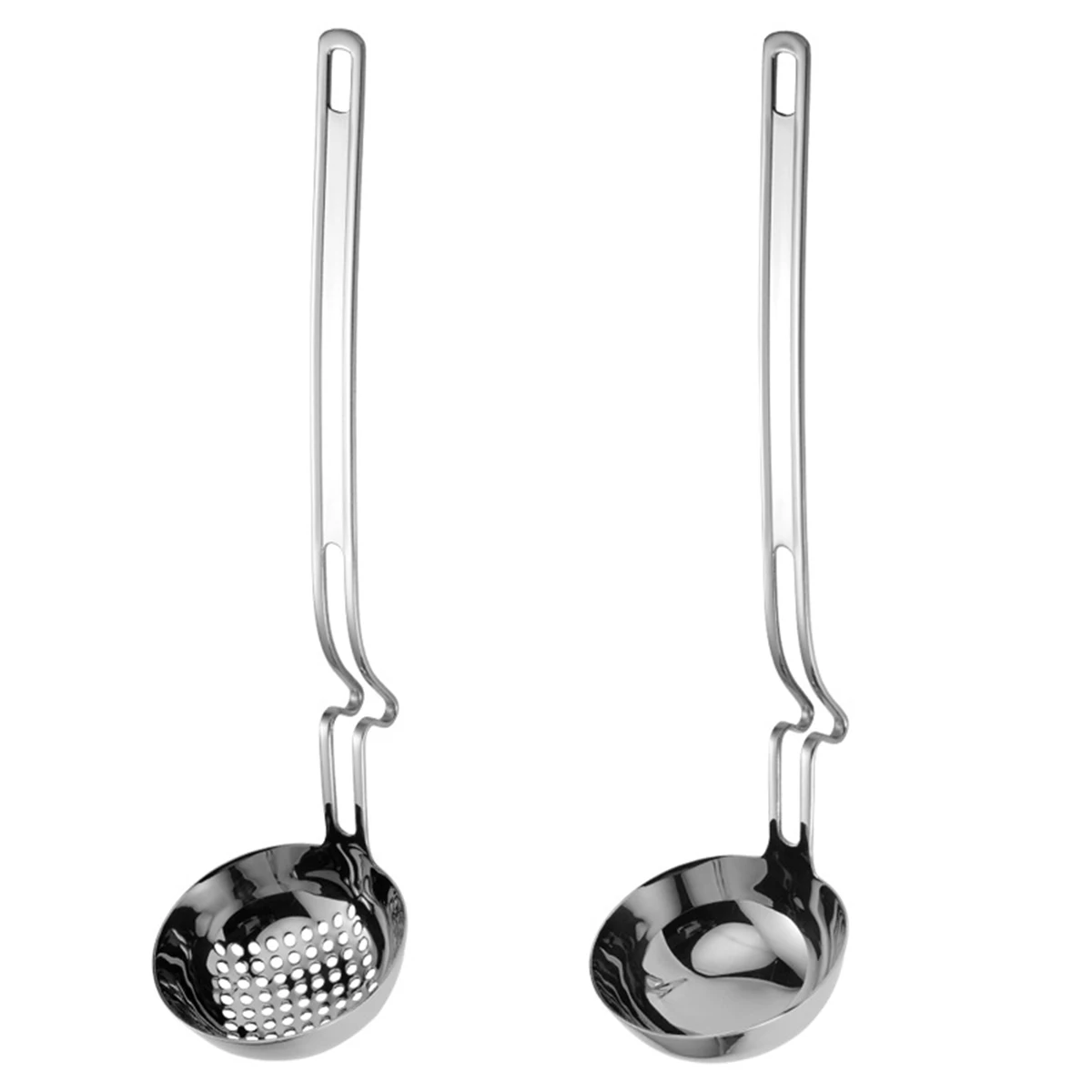 

Ложка-кастрюля из нержавеющей стали AA изогнутая, креативный настенный дуршлаг, подходит для домашней кухни