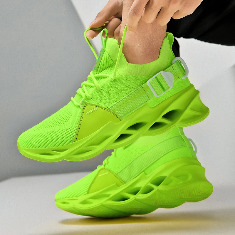 

Abhoth Men Sneakers Light Breathable No-slip Men Running Shoes Fashion Mesh Lace Up Wear-resistant sport Shoes Zapatos de hombre