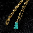 Y2K Harajuku красочный медведь из смолы воздушный шар собака кулон цепочка ожерелье для женщин девочек подарок мультфильм животных DIY ювелирные аксессуары