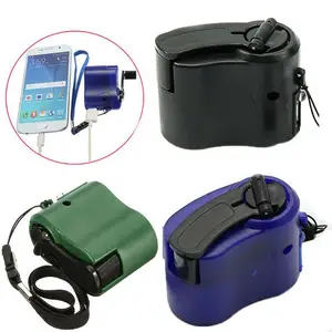 usb hand crank phone charger manual outdoor hiking camping emergency generator free global shipping