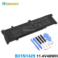honghay b31n1429 laptop battery for asus a501l a501lx a501lb5200 k501u k501ux k501ub k501lb k501lx 11 4v 48wh 4240mah