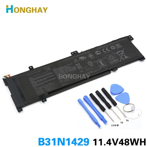 HONGHAY B31N1429 Аккумулятор для ноутбука ASUS A501L A501LX A501LB5200 K501U K501UX K501UB K501LB K501LX 11,4 в 48 Вт/ч 4240 мАч