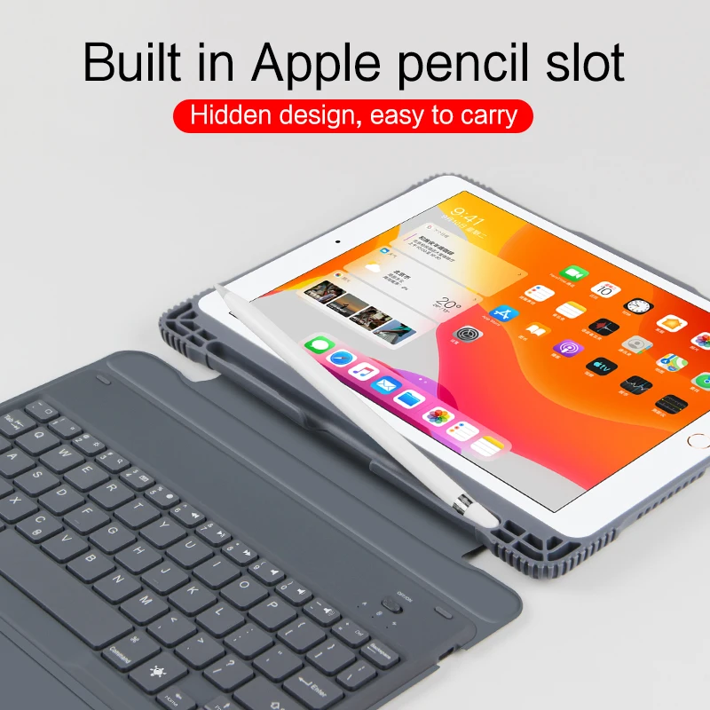Чехол с клавиатурой для iPad 9 7 дюйма 2018 2017 чехол Bluetooth Apple Pad A1893 A1954 A1822 A1823