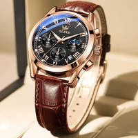 mens quartz wristwatch watherproof multifunction business casual luminous male luxury clock