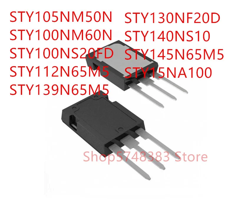 10 шт. STY105NM50N STY100NM60N STY100NS20FD STY112N65M5 STY139N65M5 STY130NF20D STY140NS10 STY145N65M5 STY15NA100 MAX247 10 шт. STY105NM50N STY100NM60N STY100NS20FD STY112N65M5 STY139N65M5 STY130NF20D STY140NS10 STY145N65M5 STY15NA100 MAX247