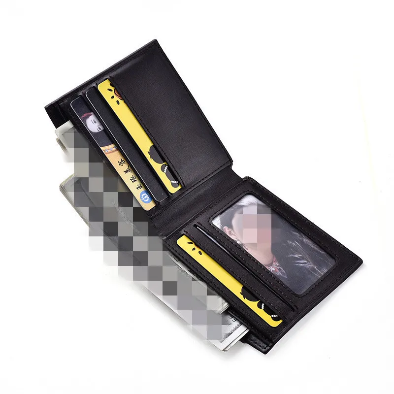 PACGOTH мужской кошелек индивидуальный горизонтальный и вертикальный короткий из