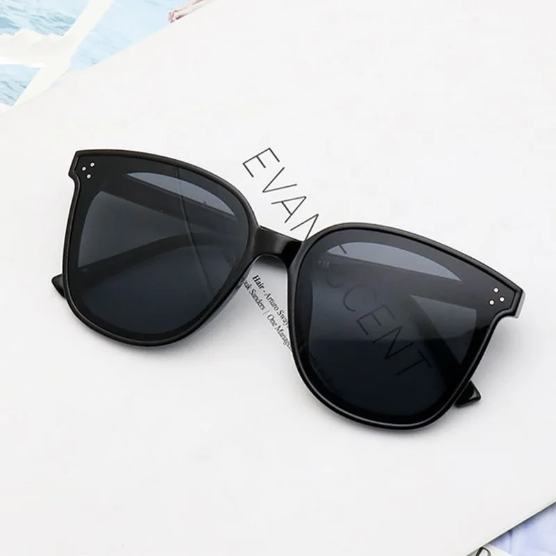 

ZAOLIHU Brand Design Women Sunglasses Black Cat Eye Lady Eyeglasses Oversize Mens Eyewear UV400 Shades Round Female Sun Glasses
