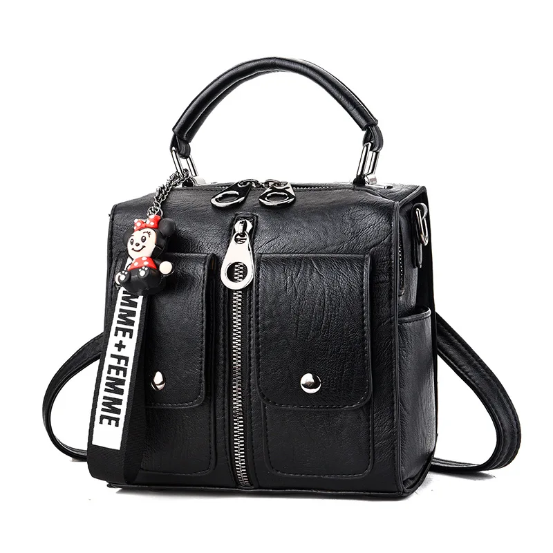 

Backpack Soft Leather Ladies Backpack Ladies Backpack 2021 Travel Backpack Mochila Girl Schoolbag handbags purses handbags