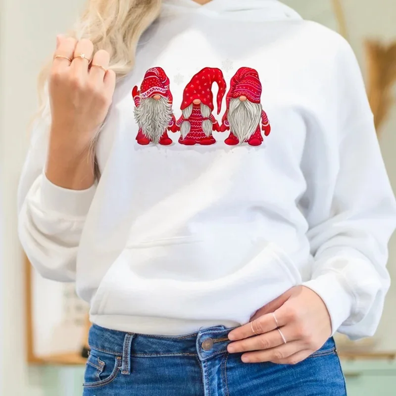

2021 Clothes Sweatshirt Christmas Spring Women Couple's Fashion Red Plus Size 3D Printing Long Sleeve Sweatershirt Tops Sweater