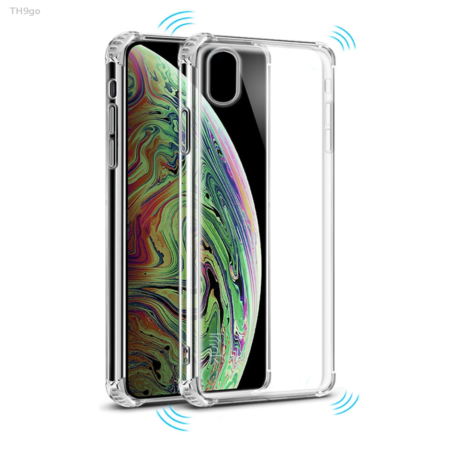 Transparent 5S 6S 7 8 Plus Phone Case For Apple iPhone X XR XS Max Shockproof Silicone TPU Cover |