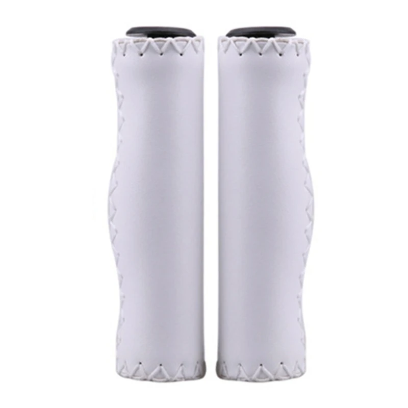 

A5KC 2 Pcs Hand-stitched Vintage Bicycle Handlebar Cover Anti-Slip Cycling Bike Handle Grips Lightweight Mountain Bike Riding