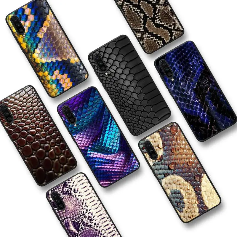 

Snake Skin print animal Phone Case For Xiaomi mi9 mi8 F1 9SE 10 lite Pro Coque for note 2 MIX max 3