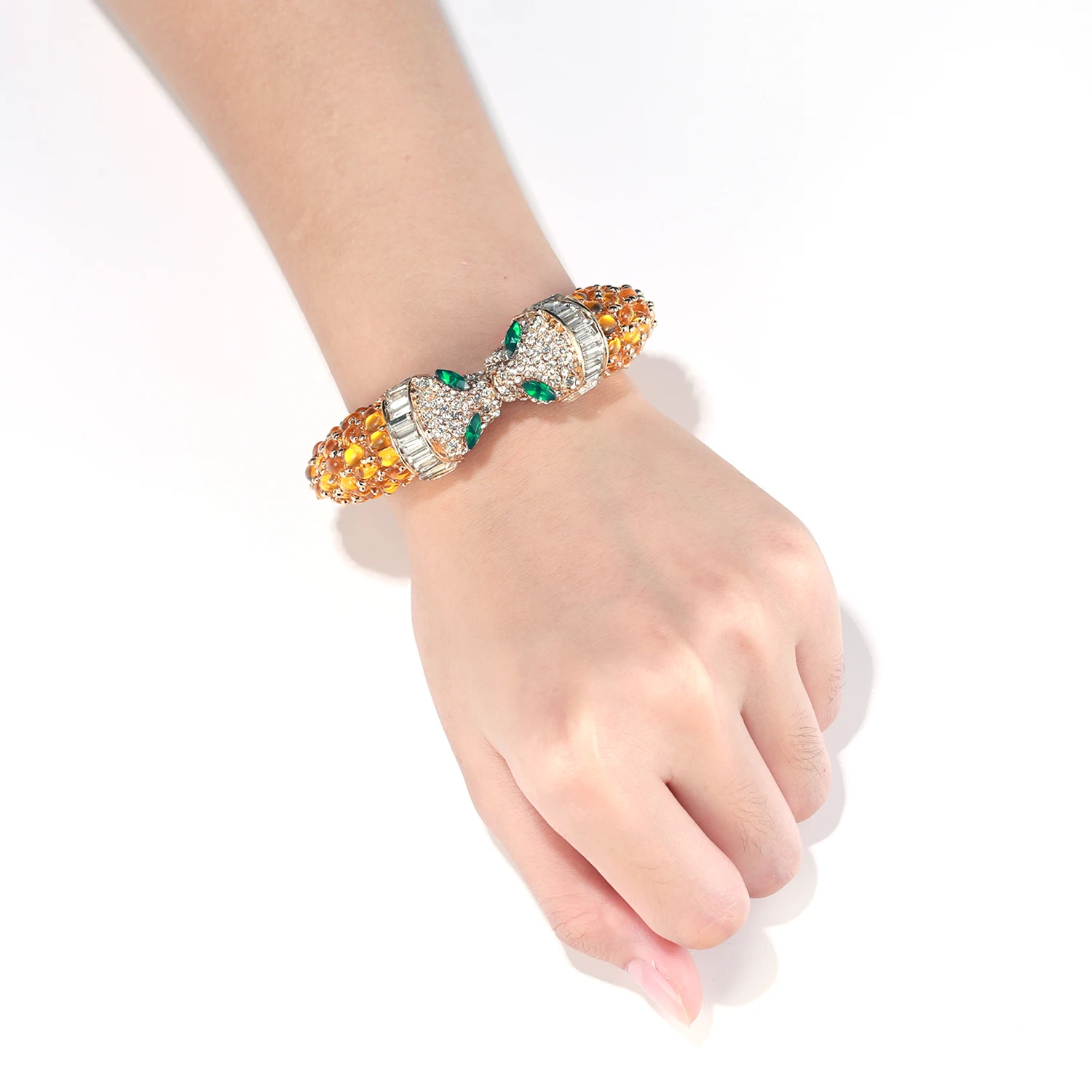 Женские браслеты-Пантеры леопардовые браслеты с кристаллами и животными