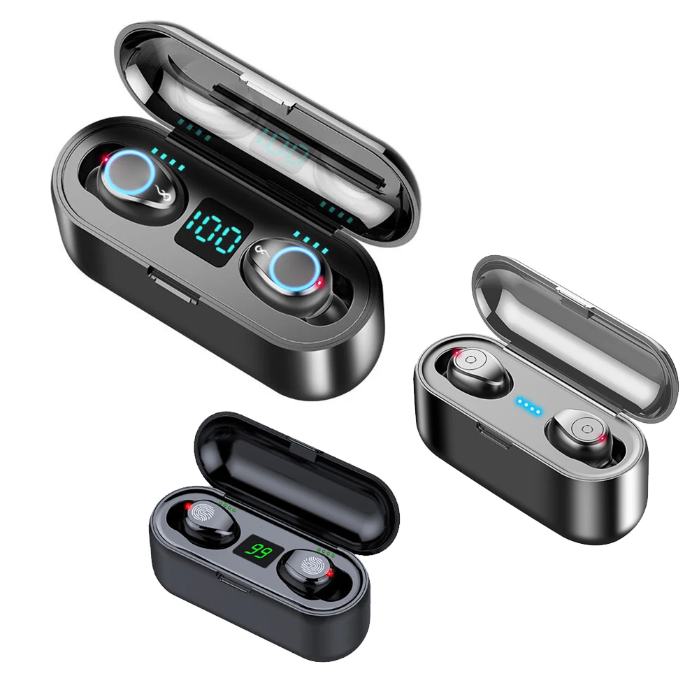 Bluetooth 5 0 Беспроводная спортивная водонепроницаемая гарнитура с 2000 мАч|Наушники и