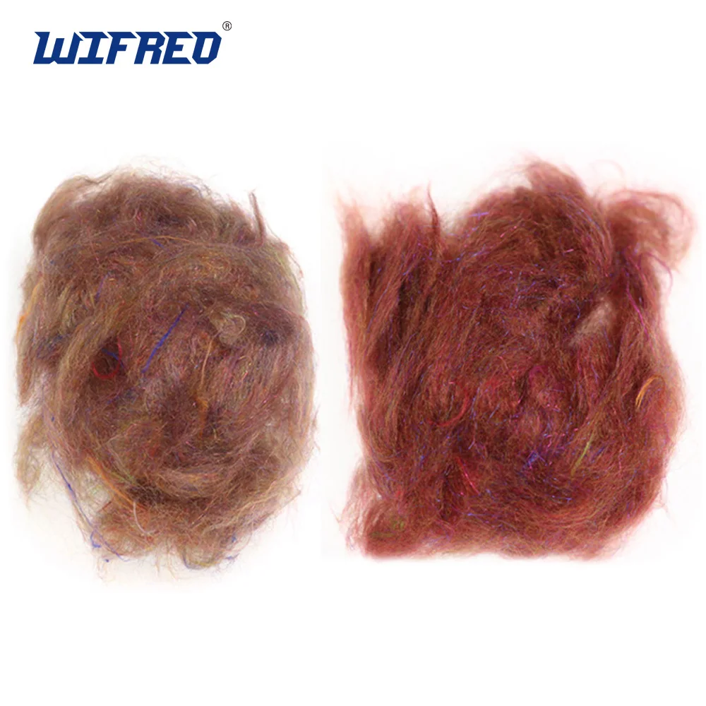 

Wifreo 1 Bag 3g Rainbow Scud Dub Nymph Dubbing Fly Tying Material for Trout Flies Wet Fly Dubbin Fibers